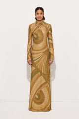Pucci Iride Print Jersey Lamé Dress
