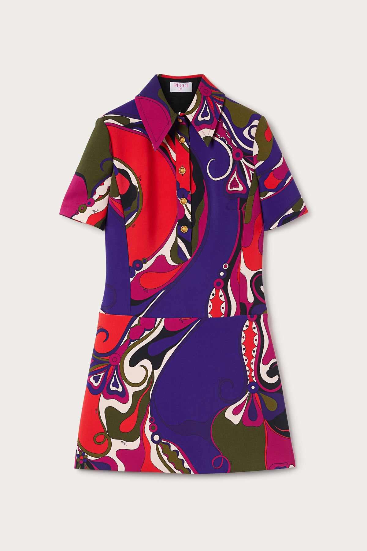 Pucci Orchidee Print Short Dress