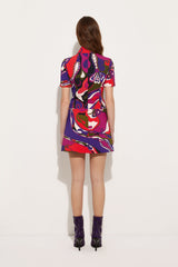 Pucci Orchidee Print Short Dress