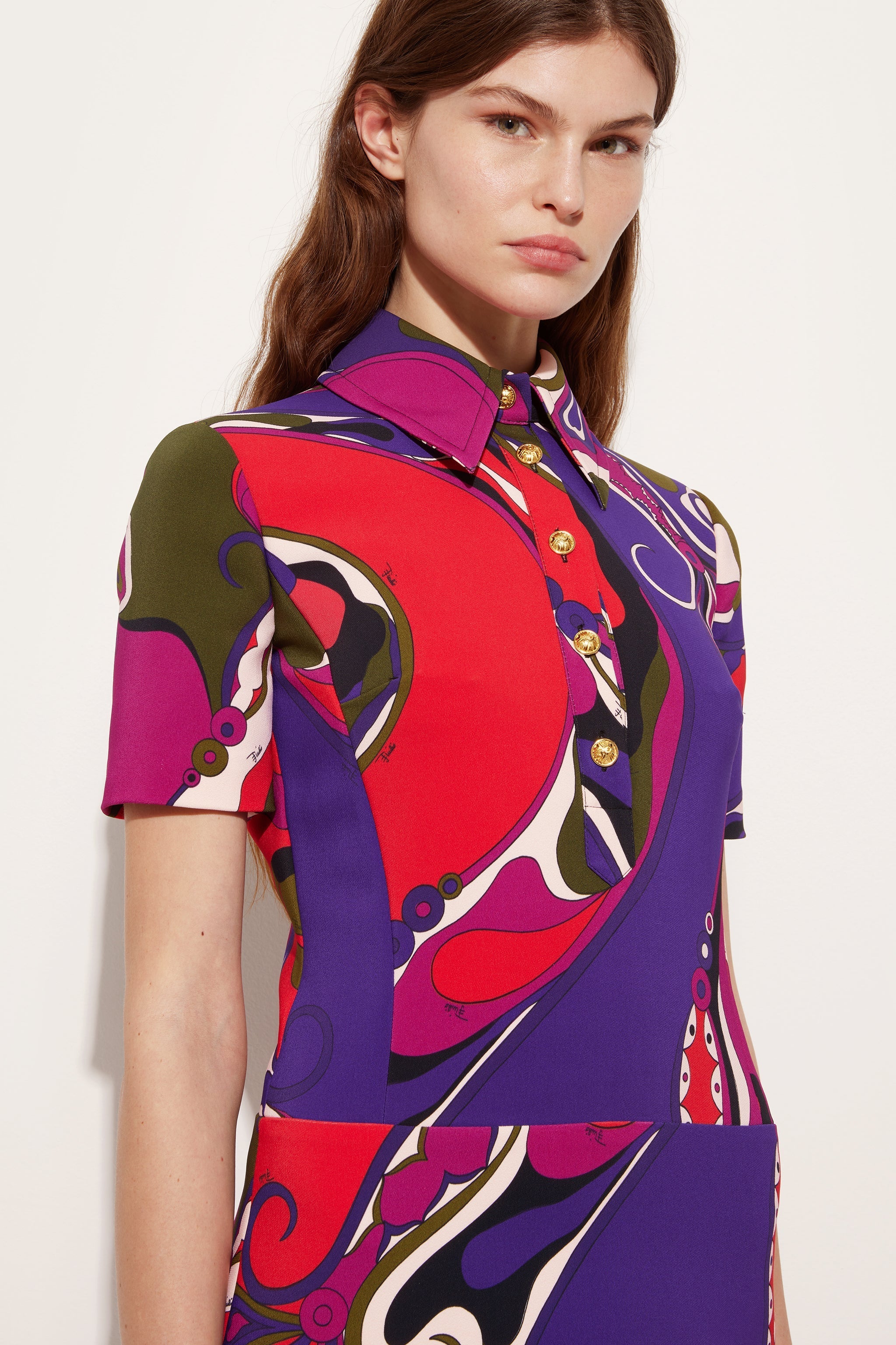 Pucci Orchidee Print Short Dress