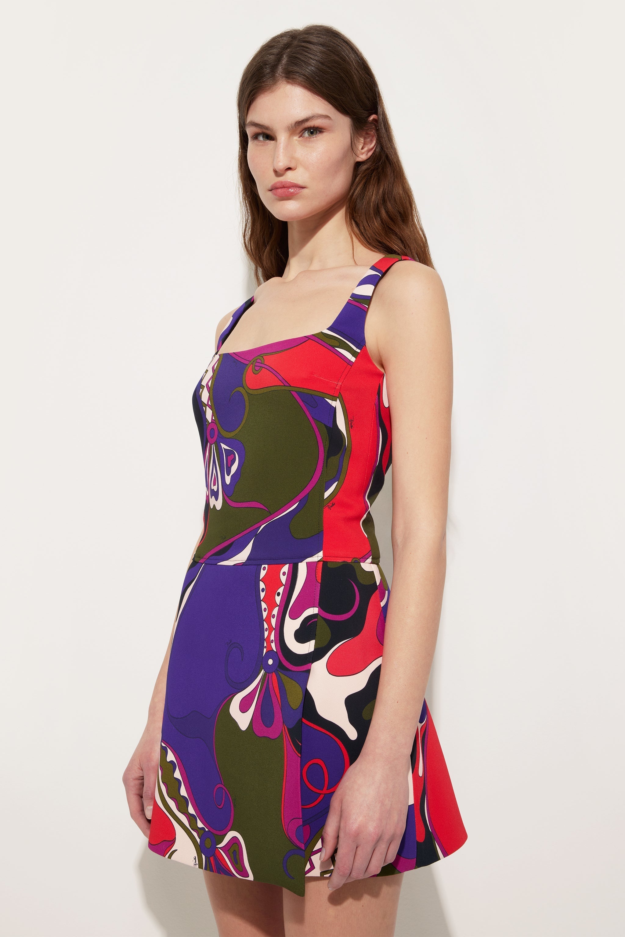 Pucci Orchidee Print Short Dress