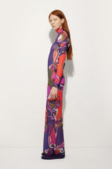Pucci Orchidee Print Tulle Dress