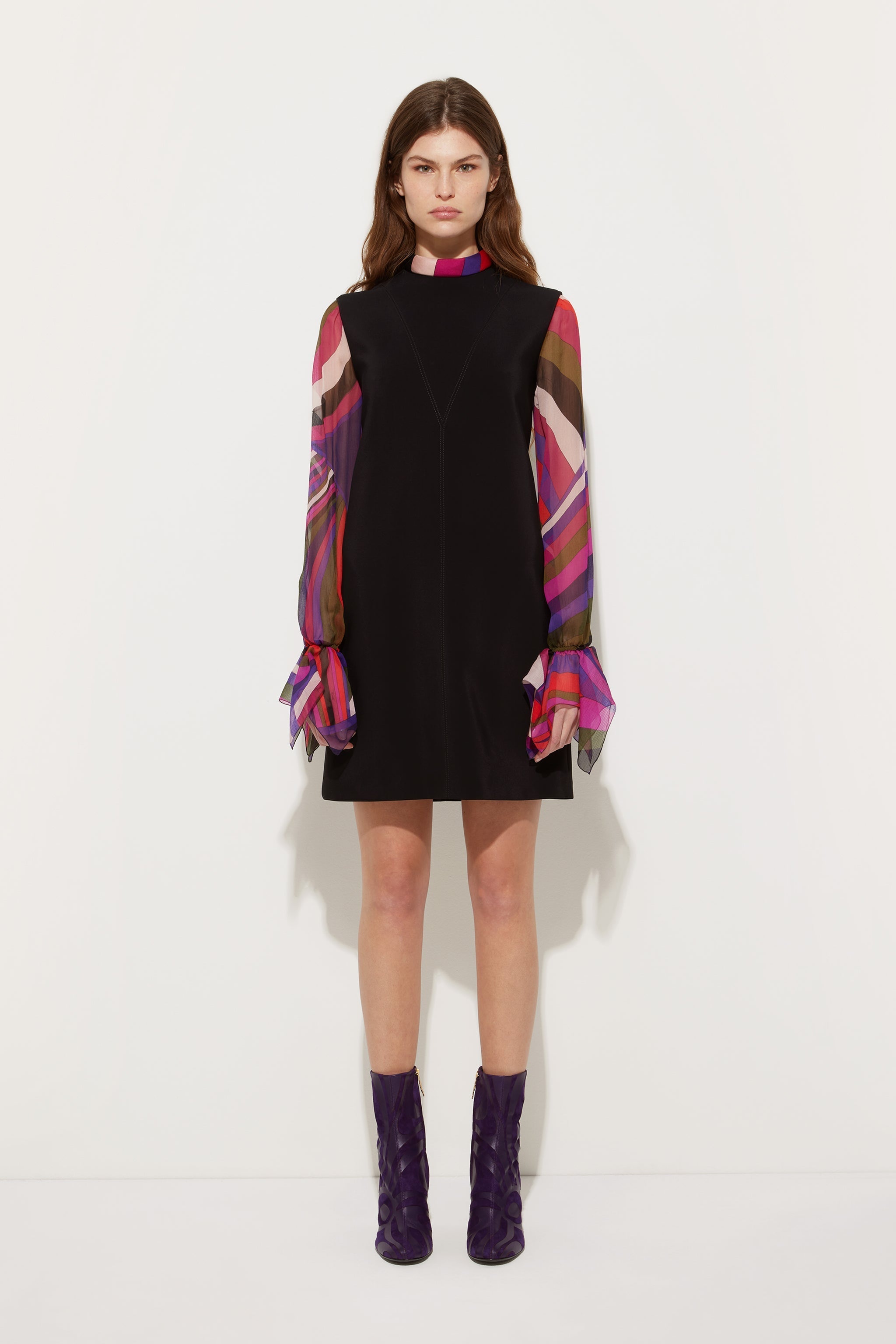 Pucci Printed Sleeve Sheath Dress