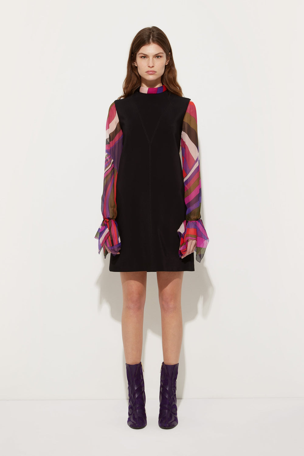 Pucci Printed Sleeve Sheath Dress