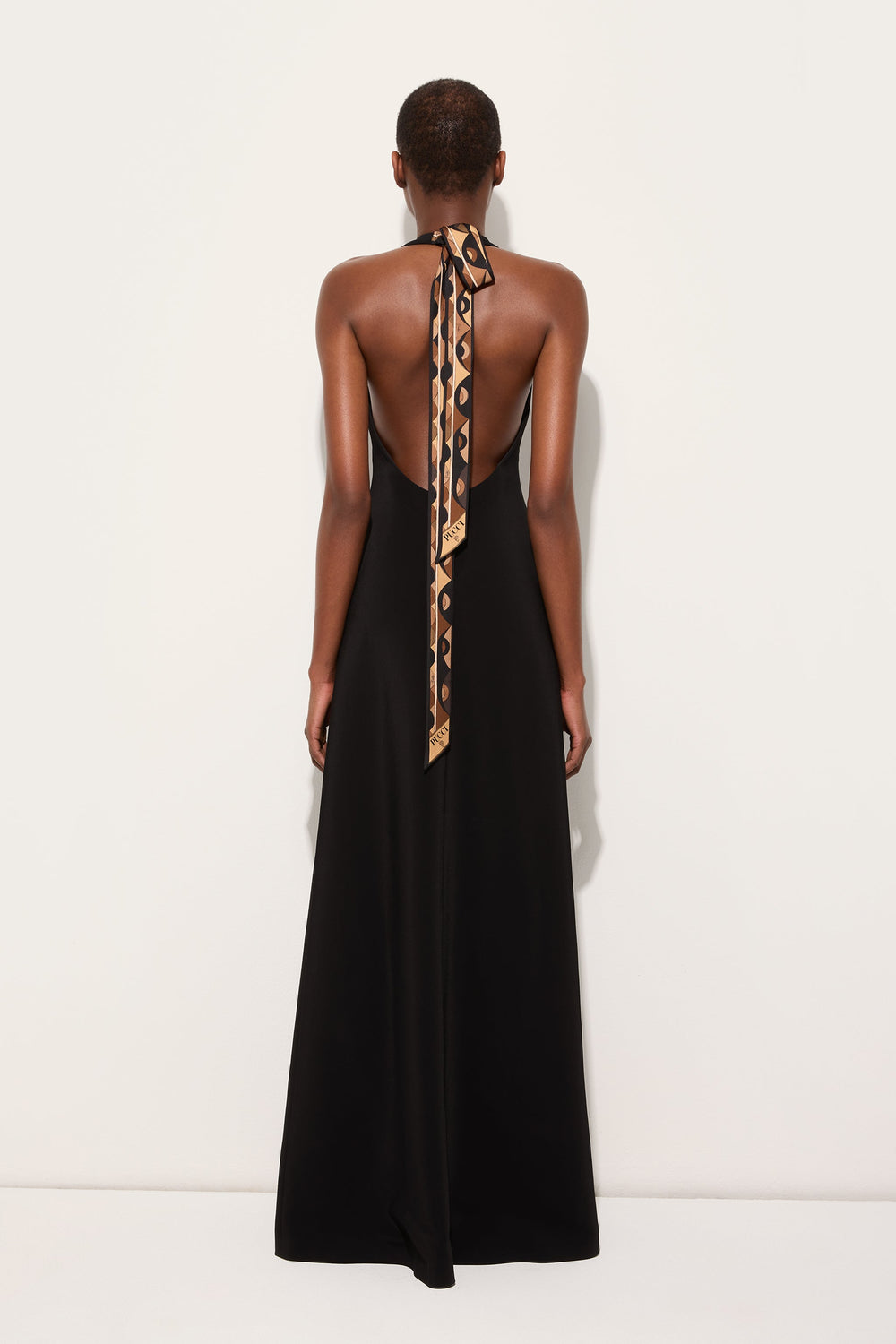 Pucci Long Dress with V-Neck and Slit