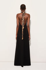 Pucci Long Dress with V-Neck and Slit