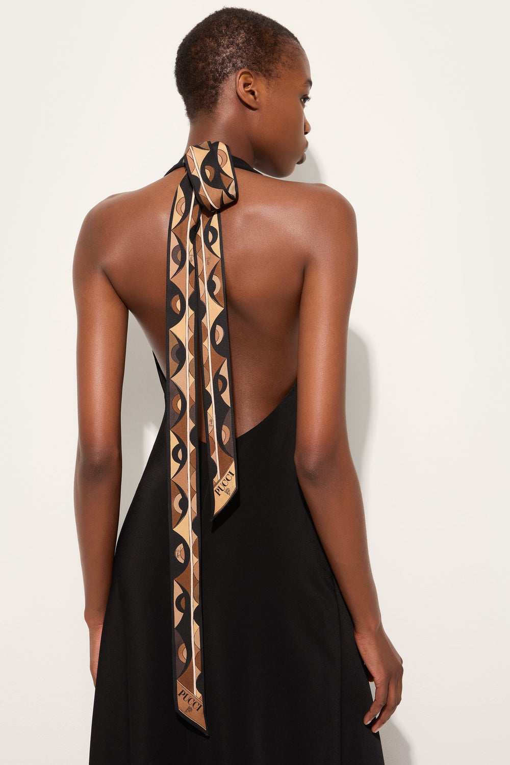 Pucci Long Dress with V-Neck and Slit