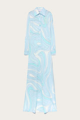 Pucci Marmo Print Chemisier Dress