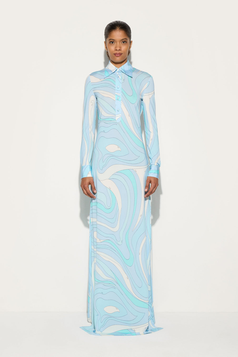 Pucci Marmo Print Chemisier Dress