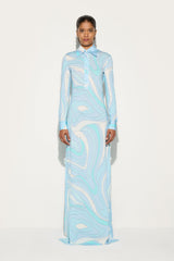 Pucci Marmo Print Chemisier Dress