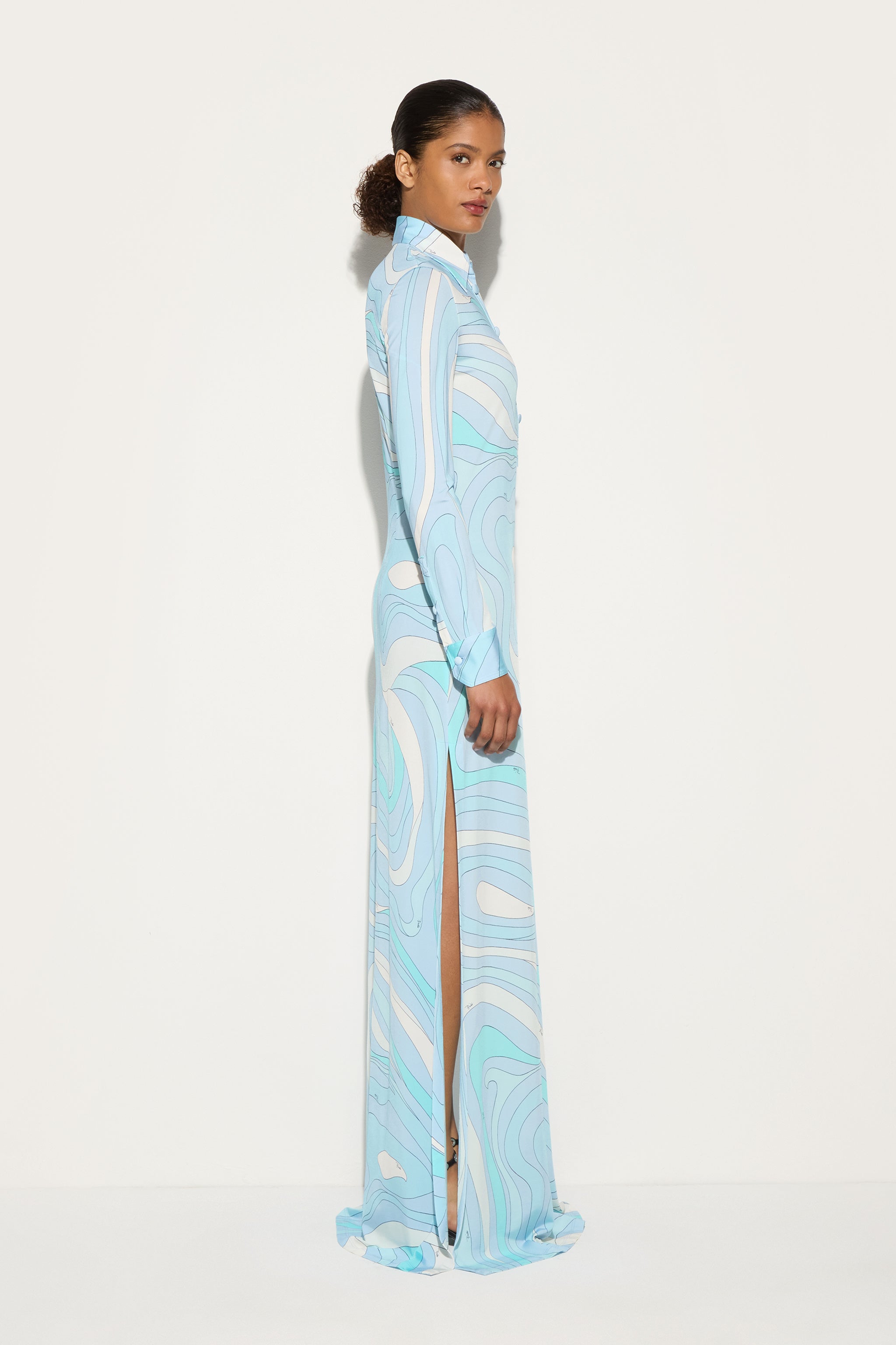 Pucci Marmo Print Chemisier Dress