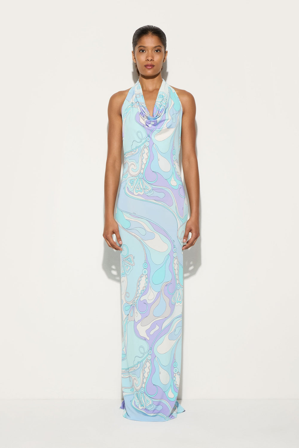 Pucci Orchidee Print Long Dress