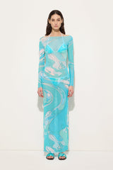 Pucci Orchidee Print Tulle Dress