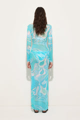 Pucci Orchidee Print Tulle Dress
