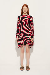 Pucci Labirinto Print Short Silk Kaftan
