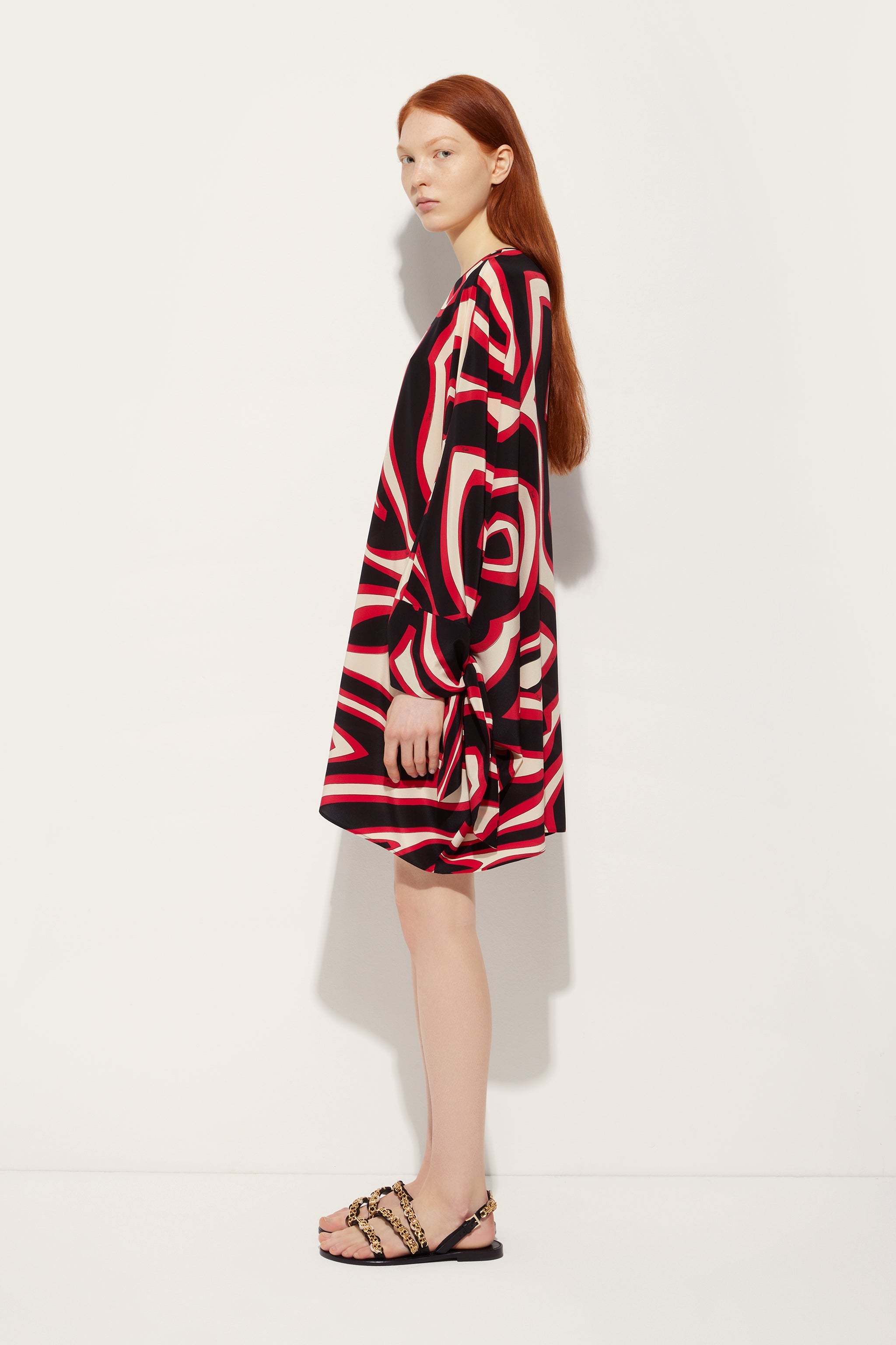 Pucci Labirinto Print Short Silk Kaftan