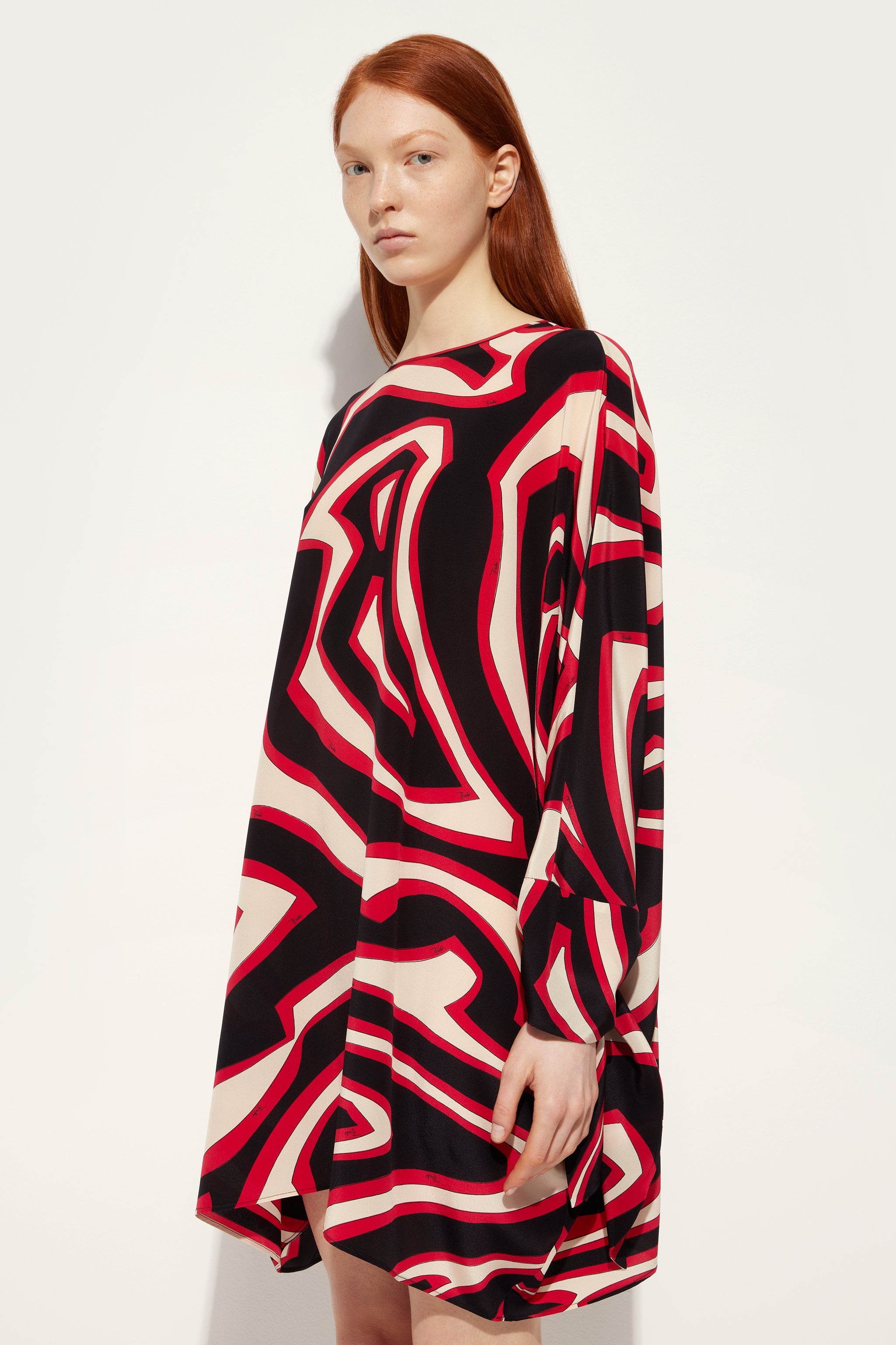 Pucci Labirinto Print Short Silk Kaftan