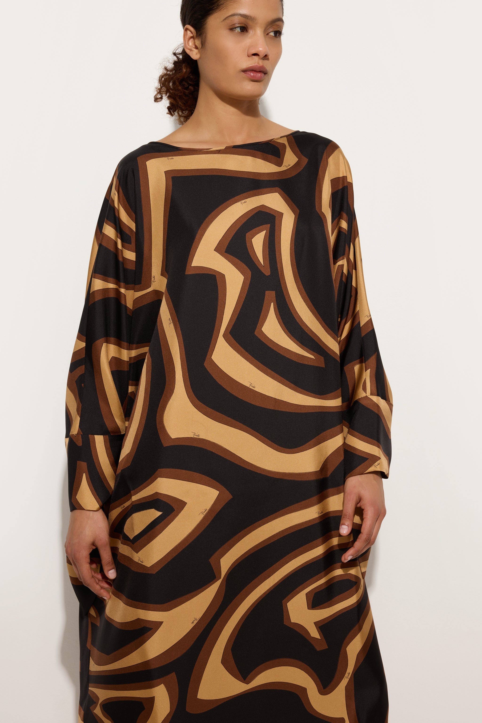 Pucci Labirinto Print Long Kaftan