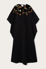 Pucci Long Kaftan with Sequined Collane Embroidery