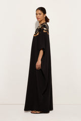 Pucci Long Kaftan with Sequined Collane Embroidery