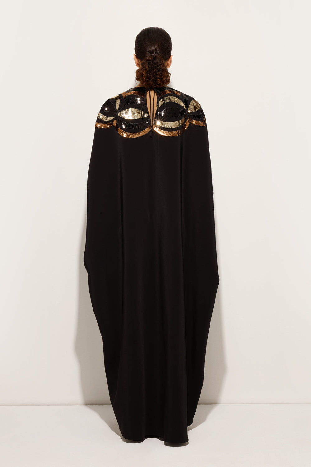 Pucci Long Kaftan with Sequined Collane Embroidery