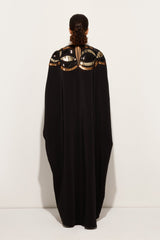 Pucci Long Kaftan with Sequined Collane Embroidery