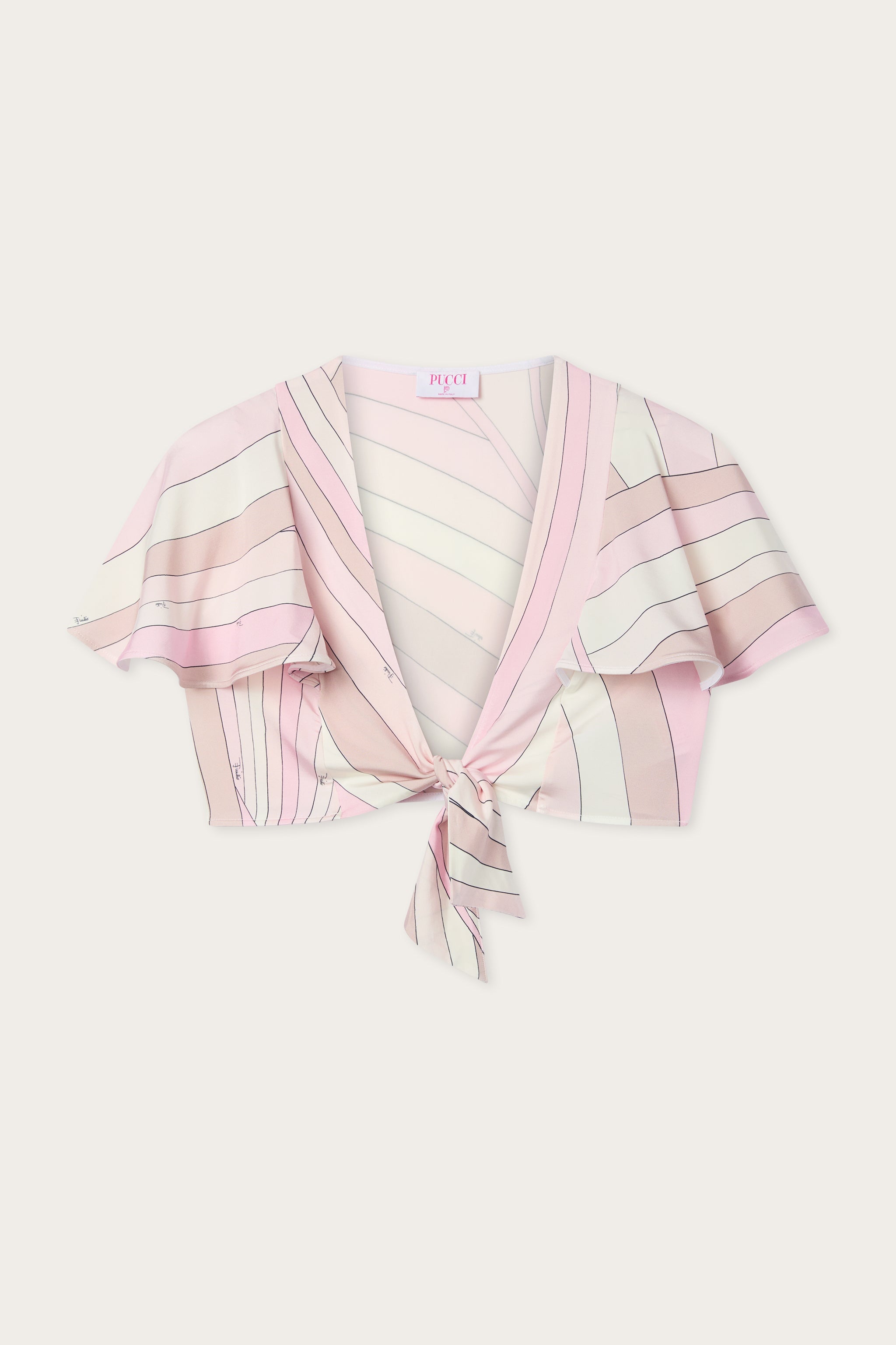 Pucci Iride Print Knot Top