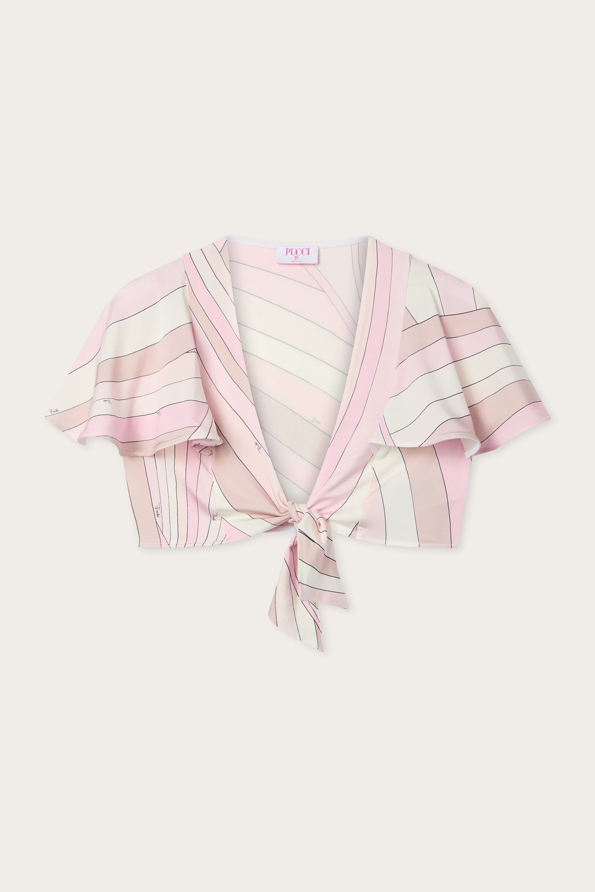 Pucci Iride Print Knot Top