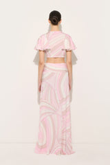 Pucci Iride Print Knot Top