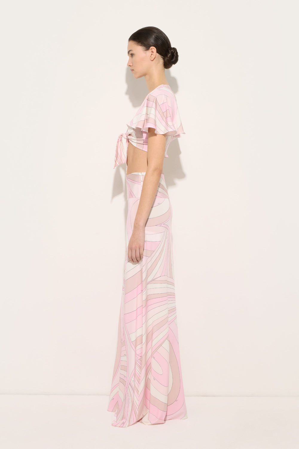 Pucci Iride Print Knot Top
