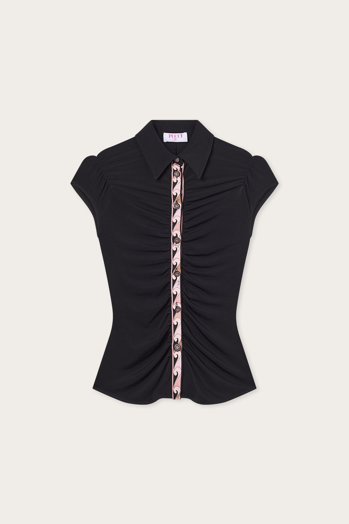 Pucci Blouse with Drape Detail