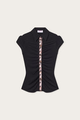 Pucci Blouse with Drape Detail