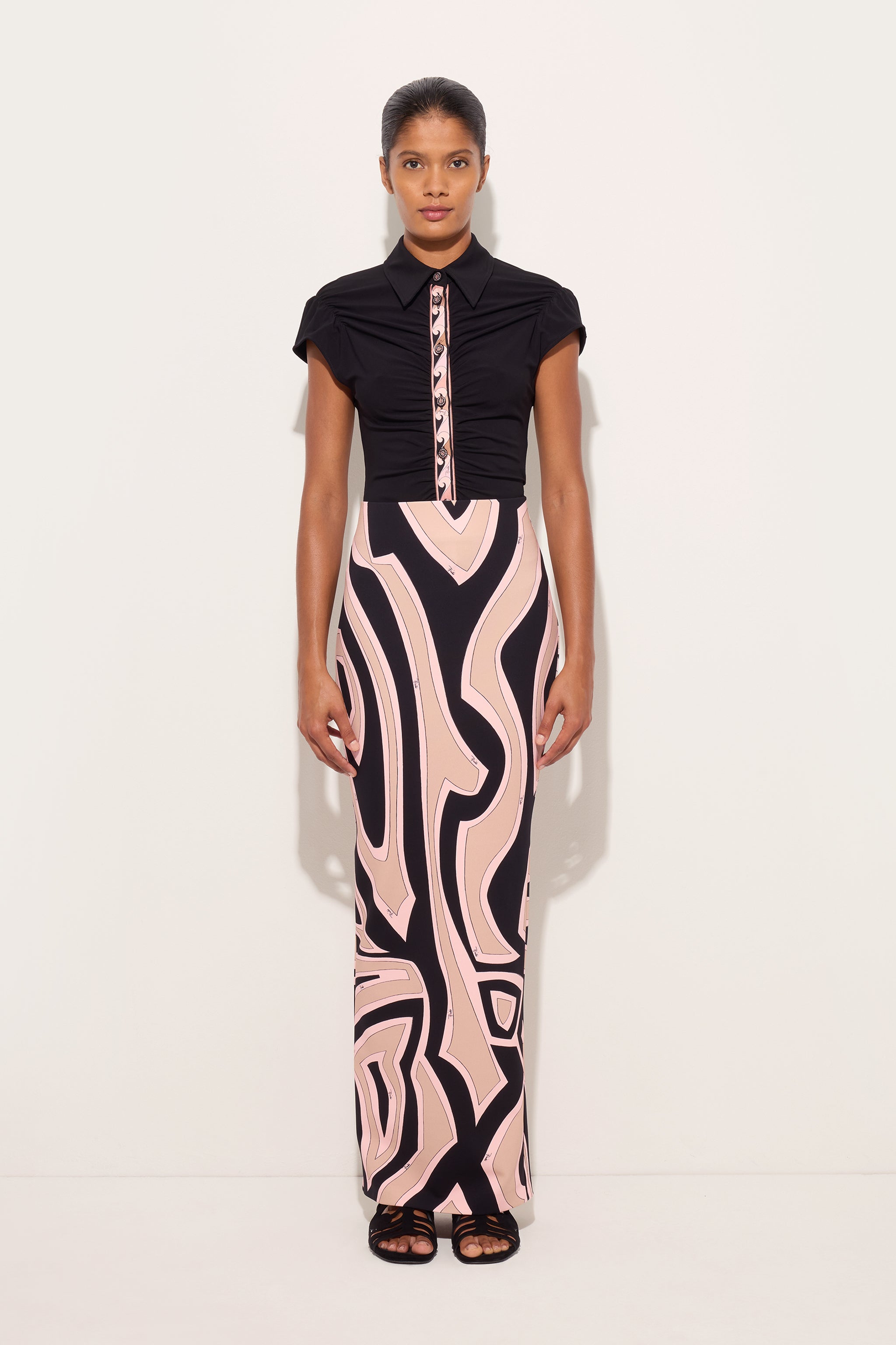 Pucci Blouse with Drape Detail