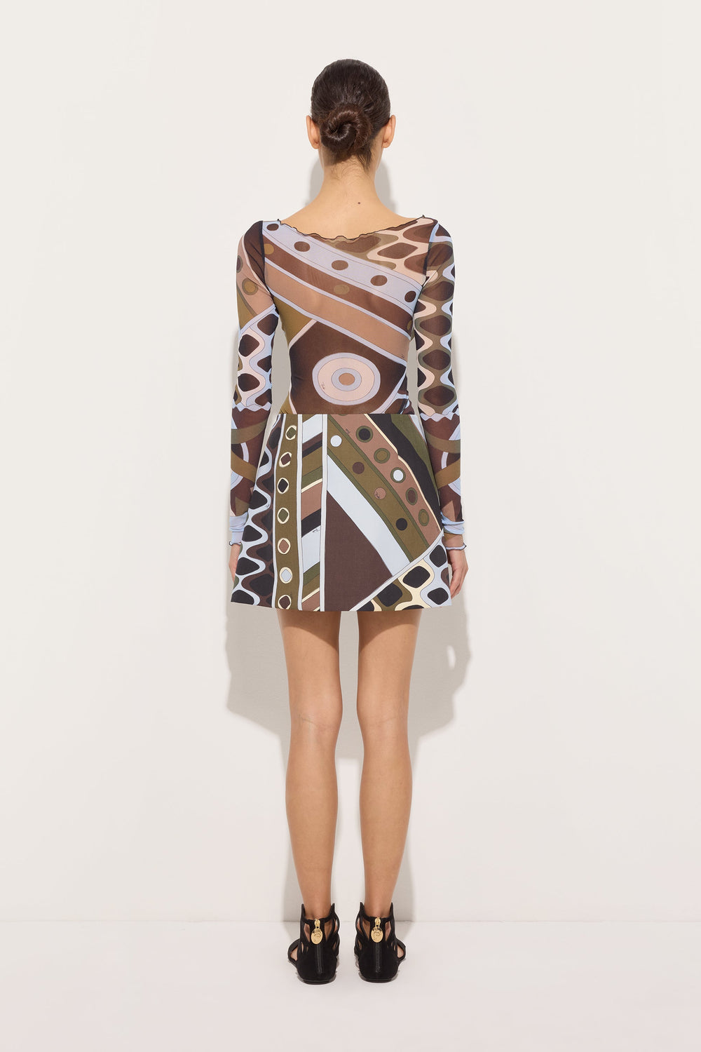 Pucci Vivara Print Tulle Top