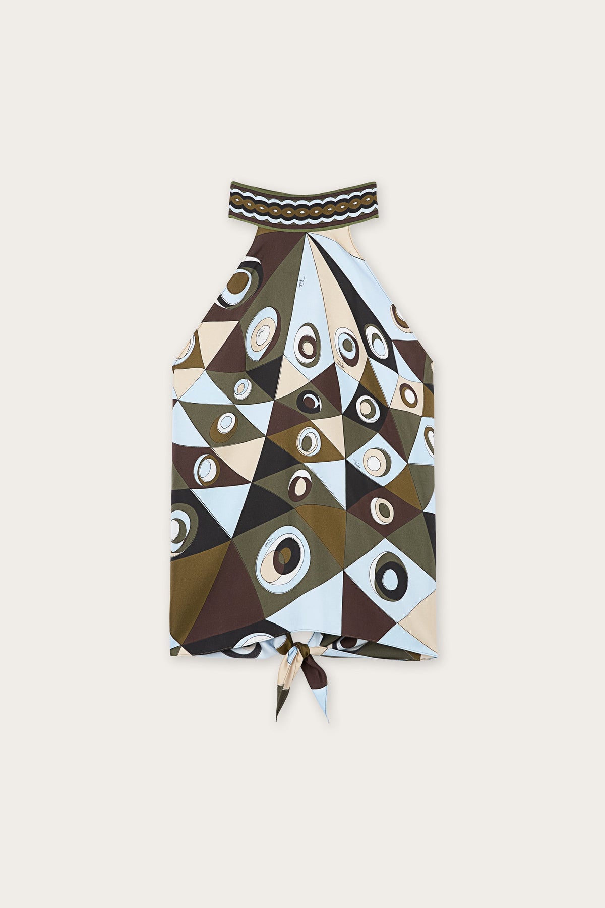 Pucci Occhi Print Halter Top