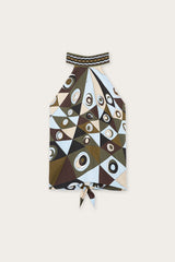 Pucci Occhi Print Halter Top
