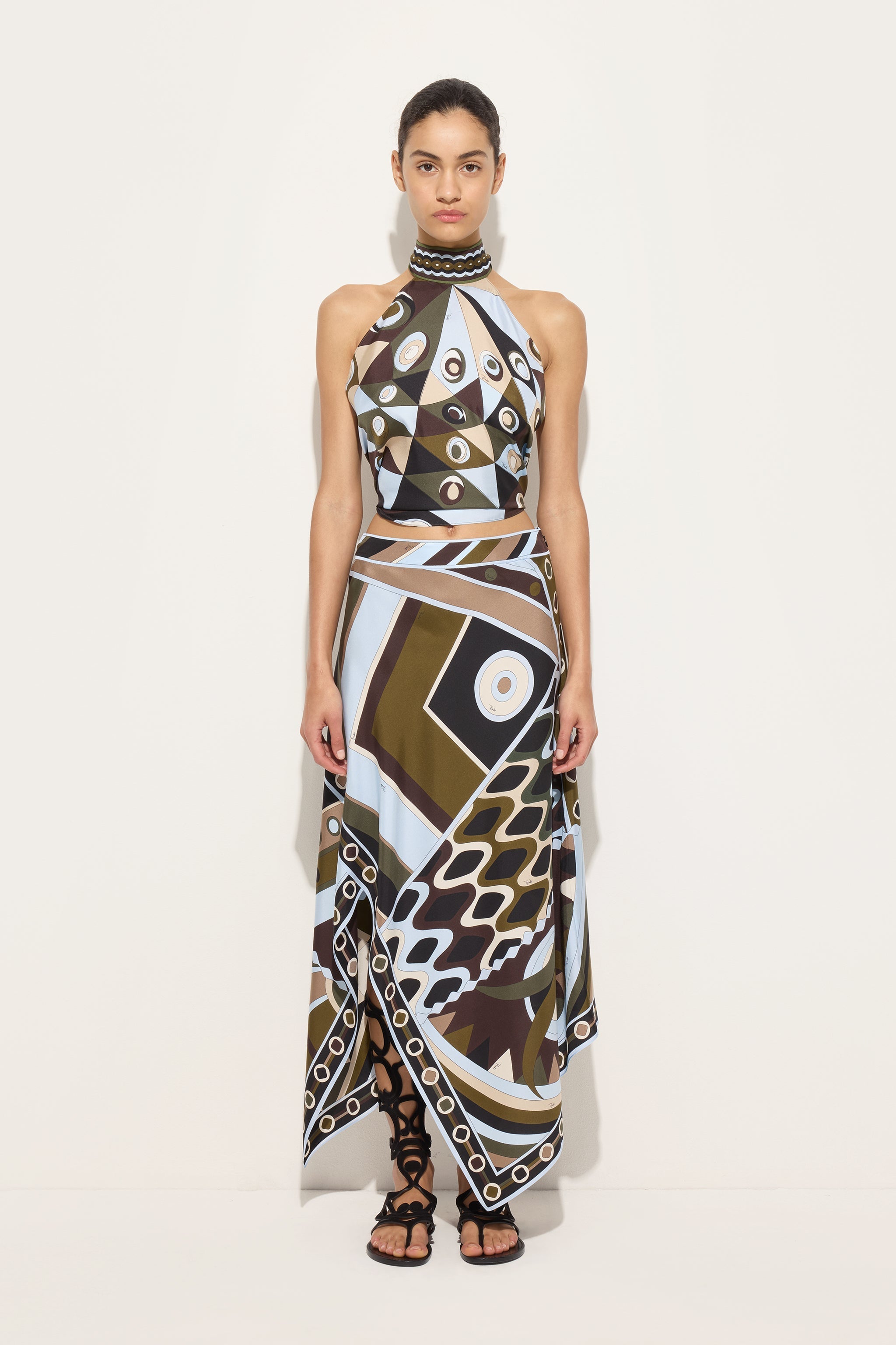Pucci Occhi Print Halter Top