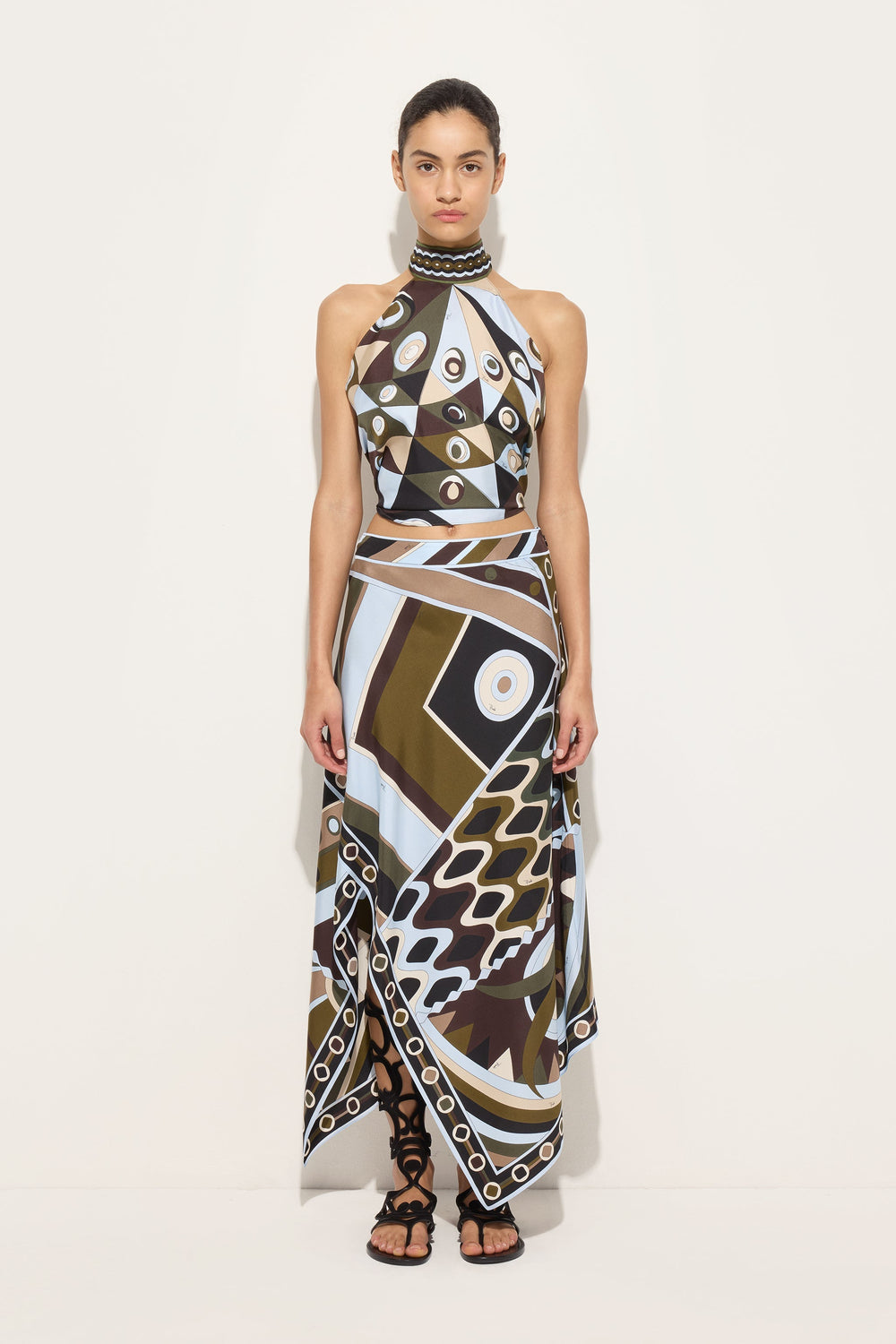 Pucci Occhi Print Halter Top