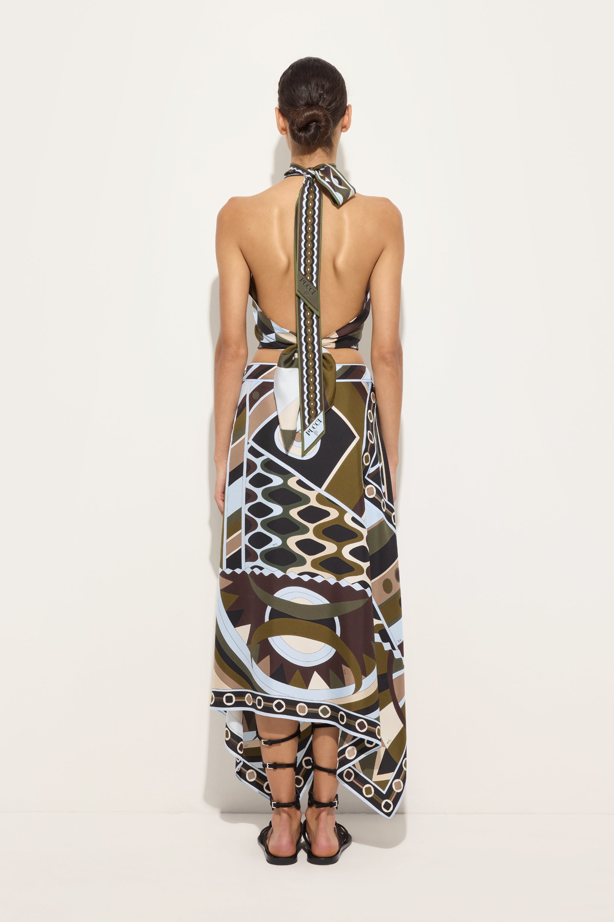 Pucci Occhi Print Halter Top