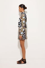 Pucci Vivara Print Silk Crop Shirt
