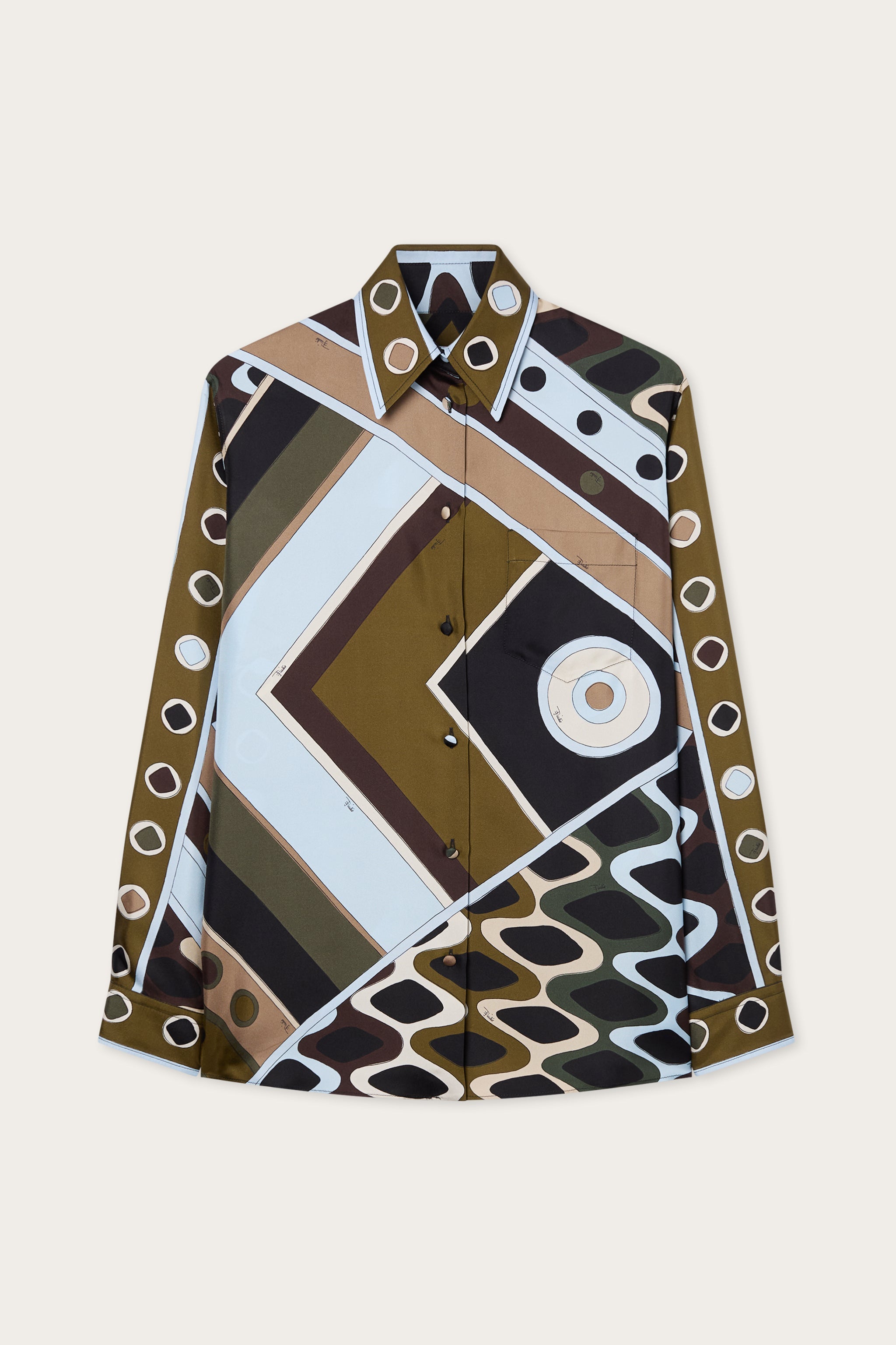 Pucci Vivara Print Silk Shirt