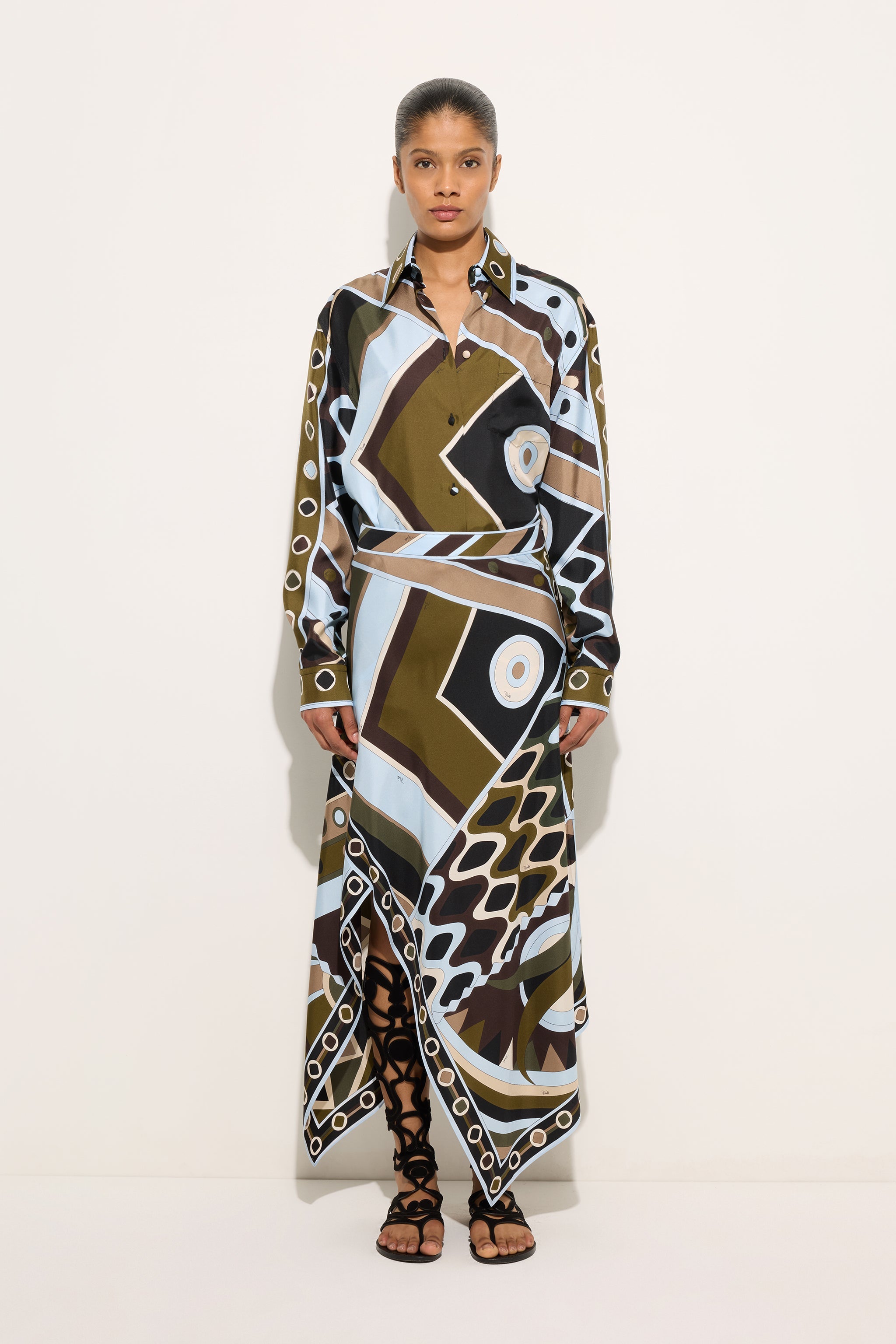 Pucci Vivara Print Silk Shirt