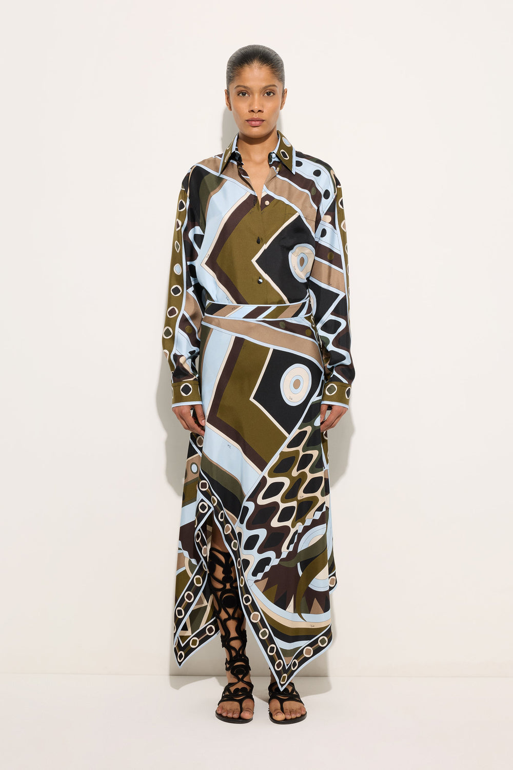 Pucci Vivara Print Silk Shirt