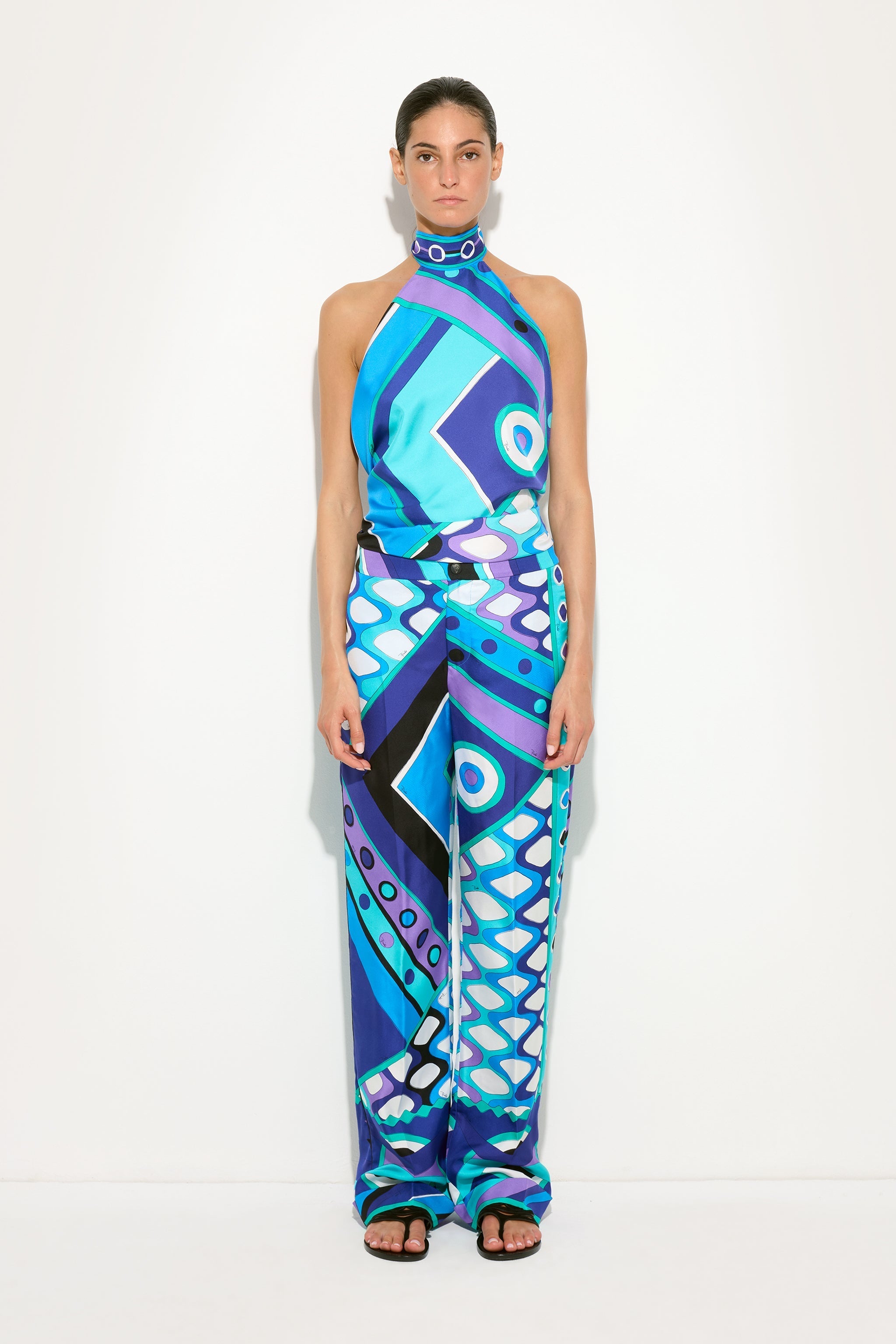 Pucci Vivara Print Foulard Top