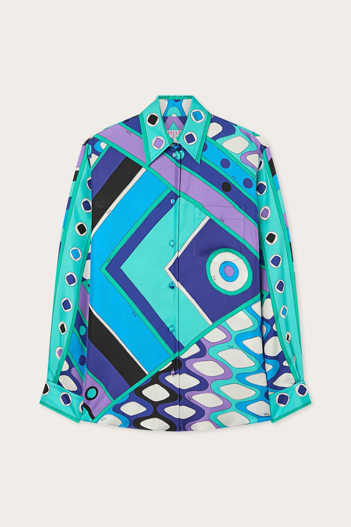 Pucci Vivara Print Silk Shirt