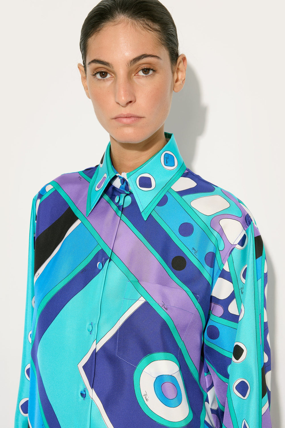 Pucci Vivara Print Silk Shirt