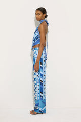 Pucci Vivara Print Sleeveless Top