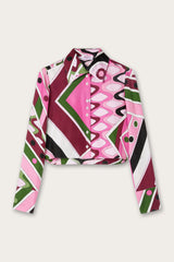 Pucci Vivara Print Cropped Shirt