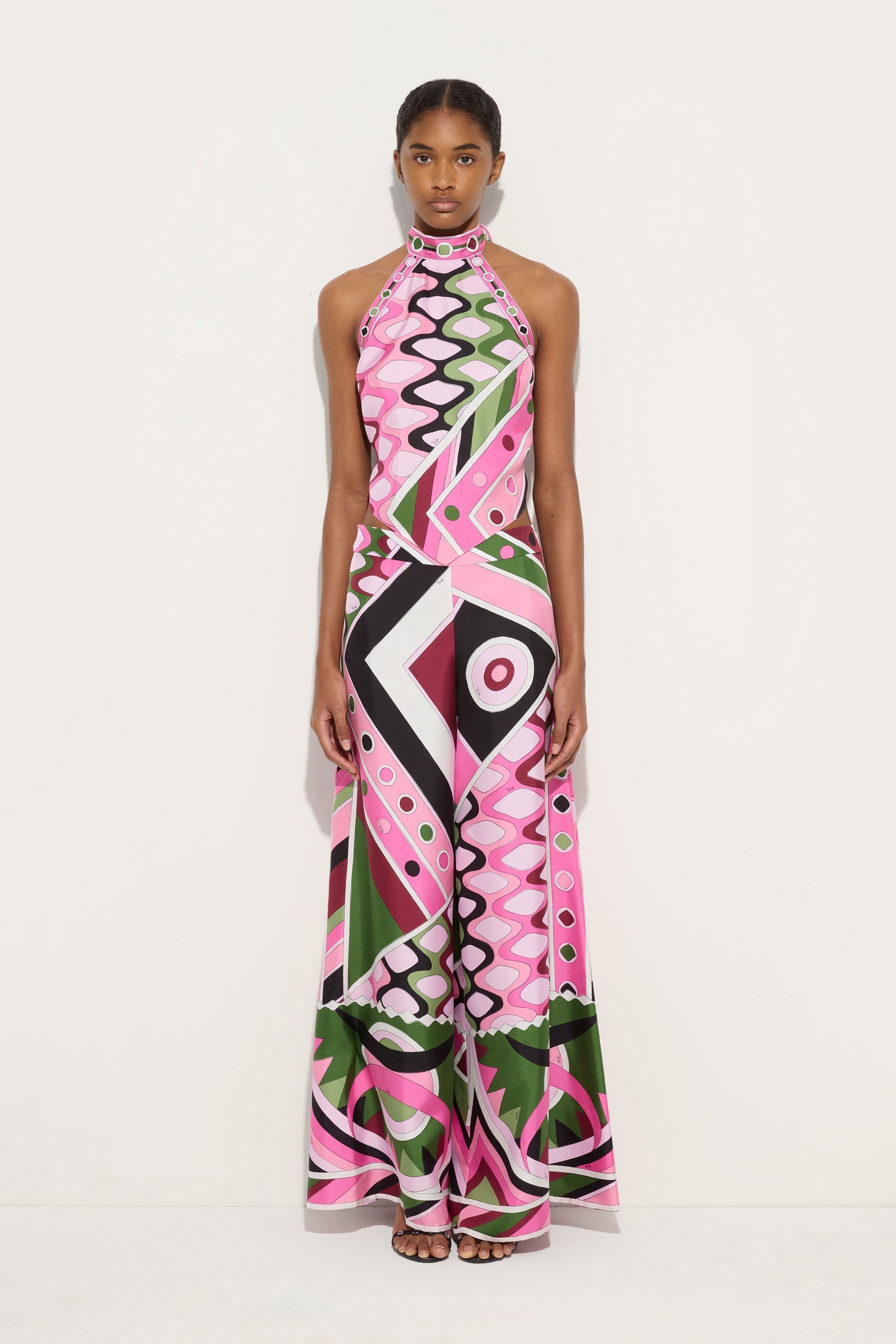 Pucci Vivara Print Sleeveless Top
