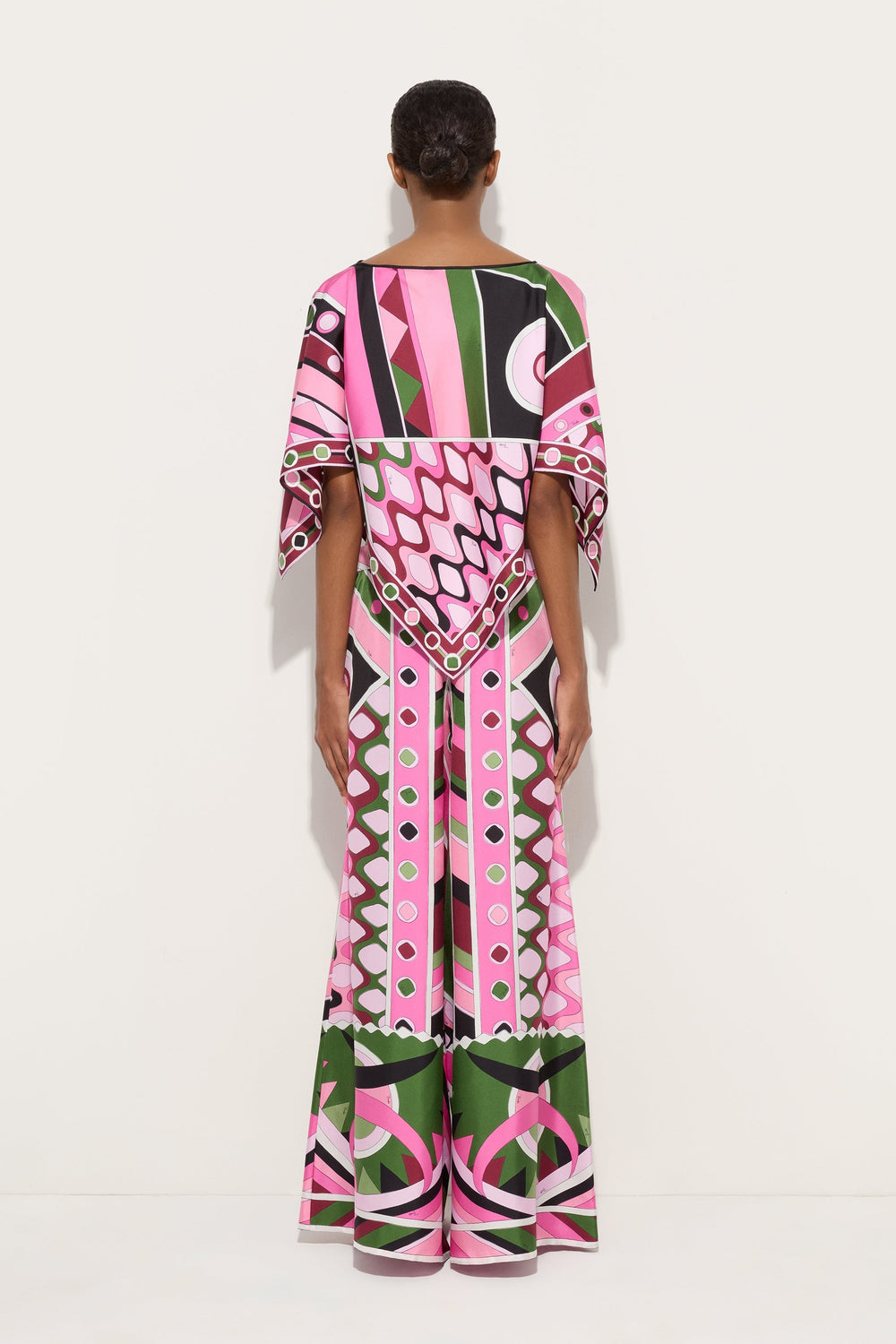Pucci Vivara Print Cape Blouse